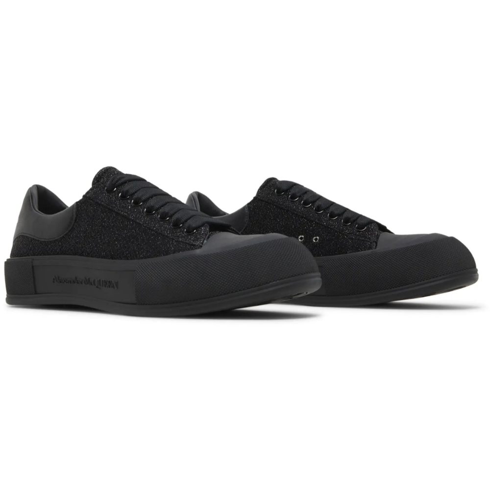 Alexander McQUEEN Men's Tread Slick Soft Glitter Low Top Sneakers - Picture 2 of 12